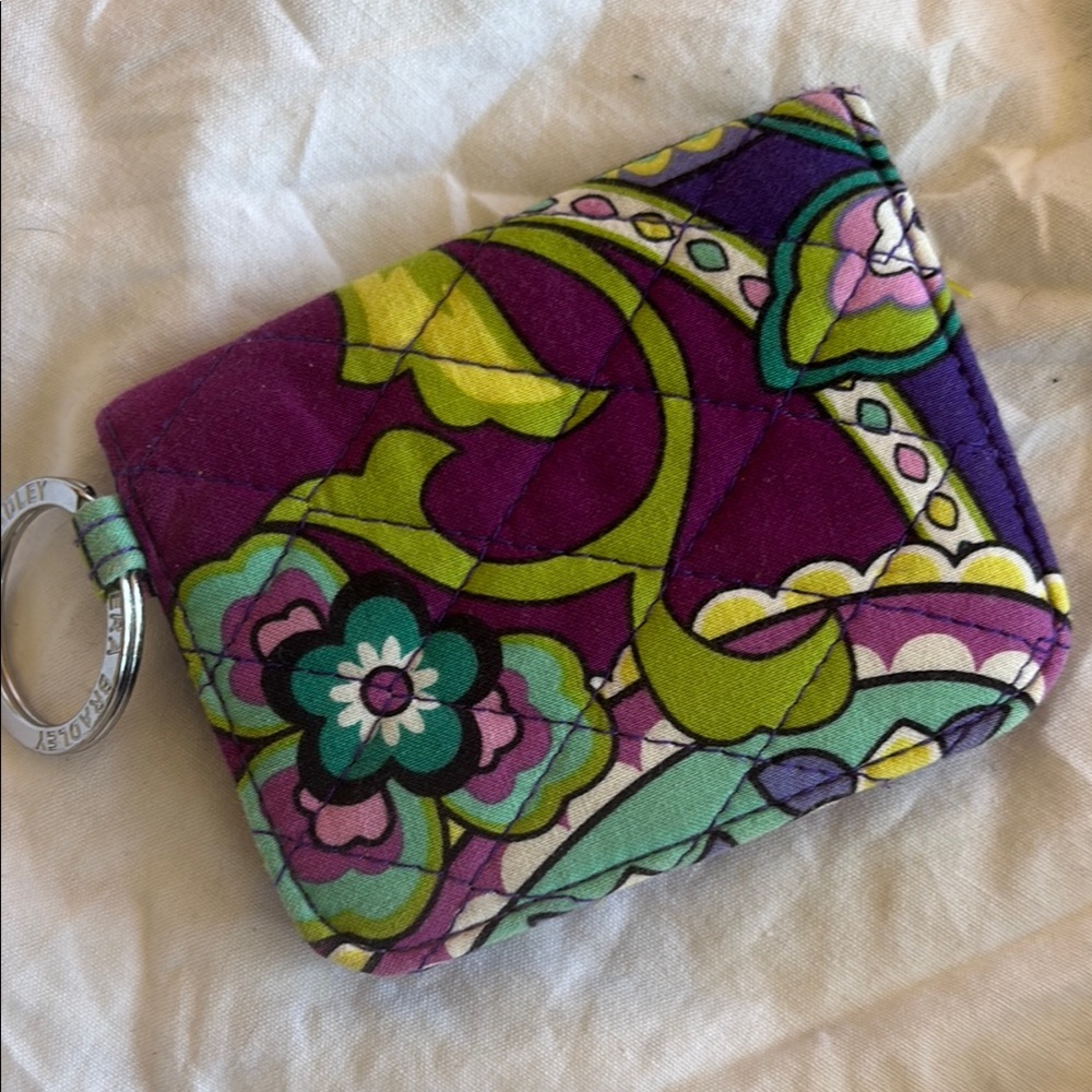 Vera Bradley Quilted Floral Keychain Wallet